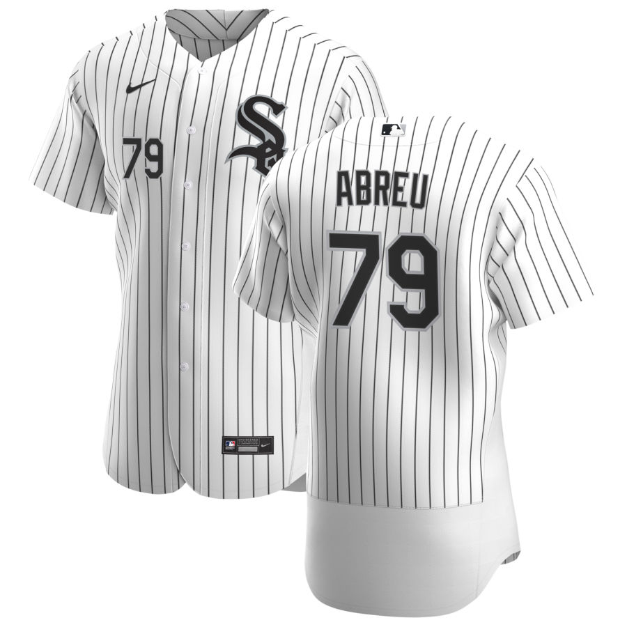 Chicago White Sox #79 Jose Abreu Men Nike White Home 2020 Authentic Player MLB Jersey->chicago white sox->MLB Jersey